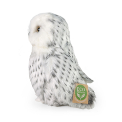 Plyšová sova sněžná 18 cm ECO-FRIENDLY