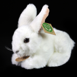Plyšový králík bílý 18 cm ECO-FRIENDLY
