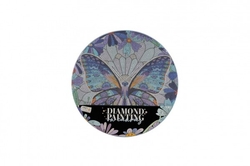 Diamantové malování mandala - motýl průměr 30cm s doplňky ve fólii
