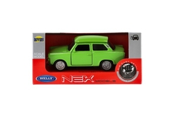 Auto Welly Trabant 601 Klasic kov/plast 11cm 1:34-39 na volný chod 4 barvy v krabičce 15x7x7cm