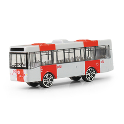Kovový autobus PID Praha červený 8 cm