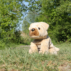 Plyšový pes šarpej 30 cm ECO-FRIENDLY