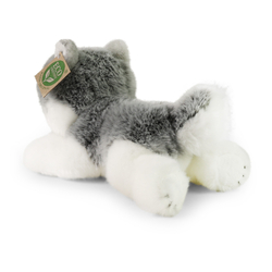Plyšový pes husky ležící 20 cm ECO-FRIENDLY
