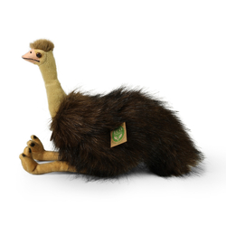 Plyšový pták emu 28 cm ECO-FRIENDLY