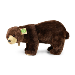 Plyšový medvěd hnědý stojící 40 cm ECO-FRIENDLY