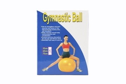 Gymnastický míč 65cm rehabilitační relaxační v krabici 16x22cm