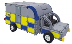 Stavebnice SEVA RESCUE 2 (policie) plast 534ks v krabici 35x33x8cm