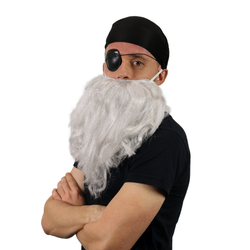 Vousy pirát se šátkem a klapkou na oko