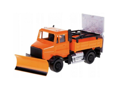 Bburago 1:43 servisné vozidlá Road Security with Snow Plough and Signal Board