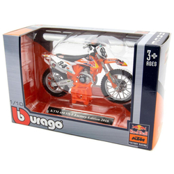 Bburago 1:18 Red Bull KTM Motorcycle (2 x 12 DISPLAY) 24ks ASST