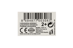 Lokomotiva/Vlak šroubovací skládací tahací plast 20cm 24m+