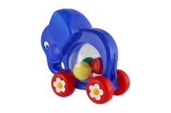Slon s míčky tahací plast 20x18x9,5cm v sáčku 12m+