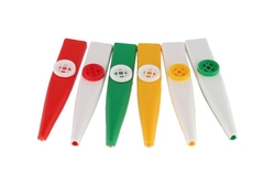 Kazoo plast 12cm 4 barvy na kartě