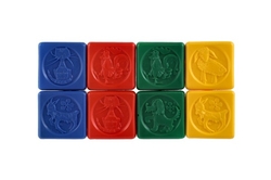 Kostky kubus PH plast 8ks v krabičce 12x12x12cm