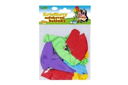 Balonek/Balonky nafukovací Krtek 10ks v sáčku 13,5x18cm karneval
