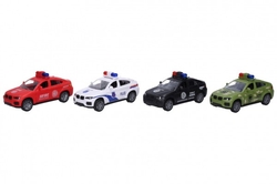 Auto záchranné plast 13cm na setrvačník 4 druhy 12ks v boxu