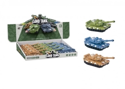 Tank plast 15cm na setrvačník 3 barvy 12ks v boxu