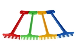 Hrábě plast 43,5cm 4 barvy nářadí