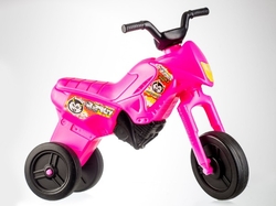 Odrážedlo Enduro Yupee růžové velké plast výška sedadla 31cm nosnost do 25kg 12m+
