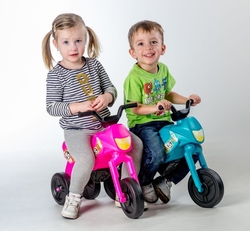 Odrážedlo Enduro Yupee tyrkysové velké plast výška sedadla 31cm nosnost do 25kg 12m+