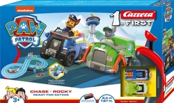 Autodráha Carrera First Paw Patrol/Tlapková Patrola 2,4m plast +2 auta na bat. v krabici 50x30x7cm