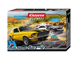 Autodráha Carrera GO!!! 63519 Highway Chase 4,3m + 2 auta v krabici 54x36x7cm