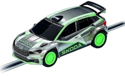 Auto Carrera GO!!! Škoda Fabia RS Rally 2 plast 9cm zelené na kartě