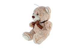 Medvěd s mašlí plyš 24cm 3 barvy 0+