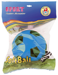 Androni Soft míč - průměr 12 cm modrý