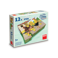 Kubus DOMÁCÍ ZVÍŘÁTKA RETRO 12 kostek