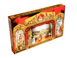 Divadlo Stilet pohádkové loutkové papírové 11ks postaviček v krabici 52x32x6cm