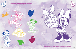 Vánoční omalovánka se samolepkami Minnie