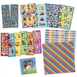 Dárková sada samolepek Tlapková patrola/Paw patrol v krabičce 21,5x22x5cm