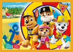 Puzzle 4v1 Prázdniny Tlapková Patrola/Paw Patrol 28,5x20,5cm v krabici 28x28x6cm
