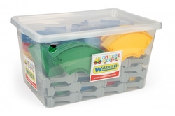 Kid Cars mosty a silnice 14,2m v plastovém boxu 12m+ Wader 59x35x39cm