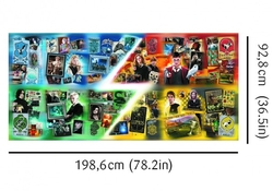 Puzzle Harry Potter Domy v Bradavicích 9000 dílků + plakát  v krabici 45x24x21cm