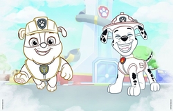 Omalovánky s tetováním A4 Tlapková patrola/Paw patrol v sáčku 21x28cm