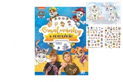 Omalovánky s tetováním A4 Tlapková patrola/Paw patrol v sáčku 21x28cm