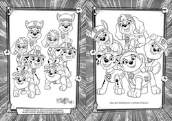 Omalovánky se samolepkami A4 Paw Patrol/Tlapková patrola  21x30cm