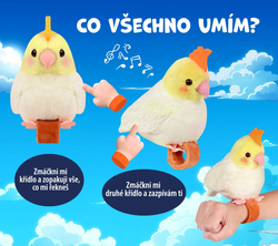 STEPPOS Opakující a zpívající papoušek