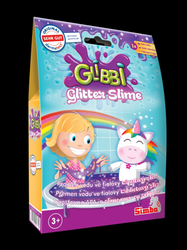 Glibbi Glitter Slime sliz fialový třpytivý
