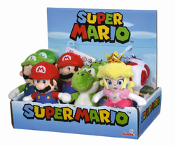 Plyšová klíčenka Super Mario, 12,5 cm, 5 druhů, DP12