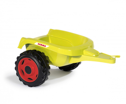 Šlapací traktor CLAAS zelený s vozíkem